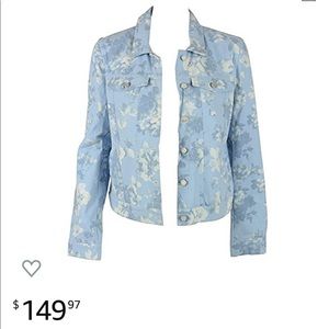 Joie Harlette Floral Denim Jean Jacket